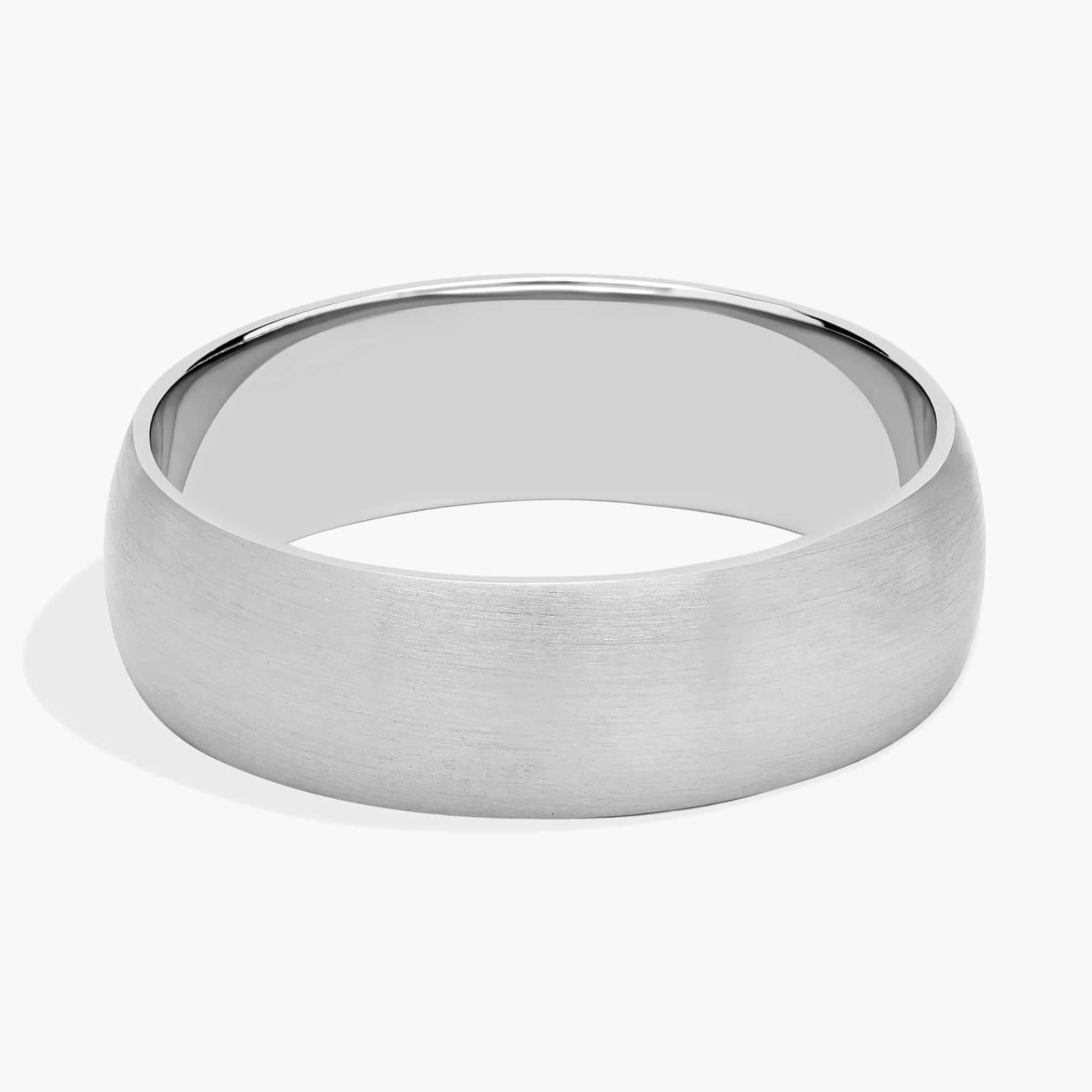The Horizon Matte Wedding Band