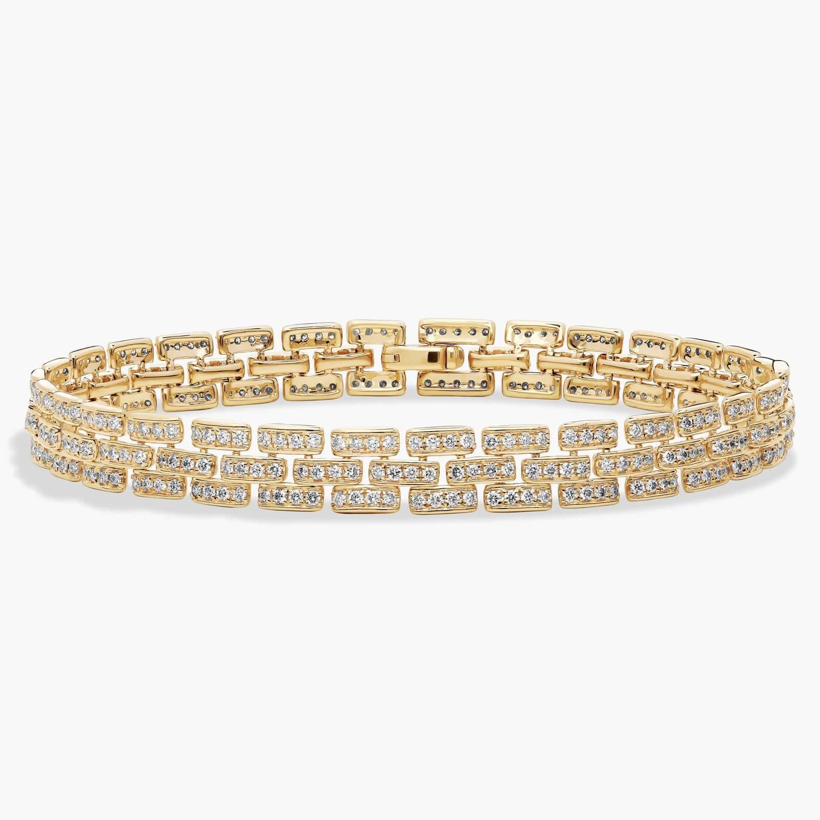 Cannes Panther Link Diamond Bracelet