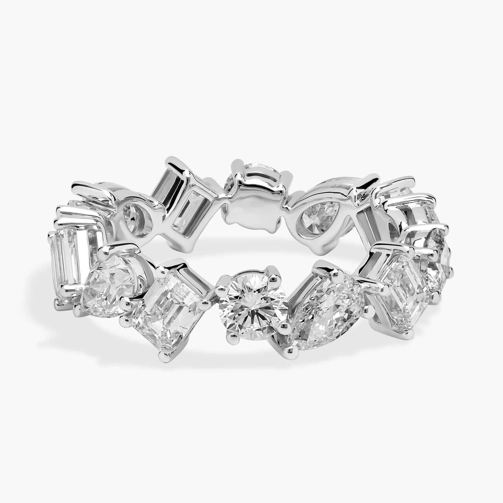 Aria Mixed Shapes Diamond Eternity Ring